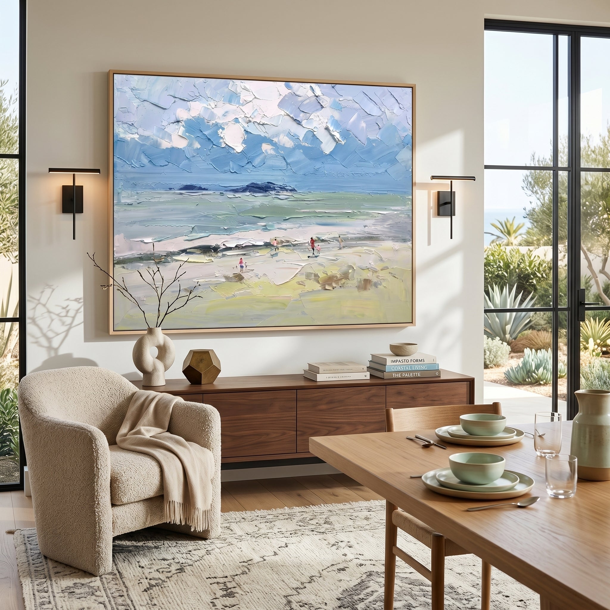 3D Heavy Texture Ocean Scenery Painting CY0178 - Viral Wall Art